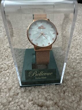 Bellevue B11 Ladies Rose Gold Watch Swiss Made